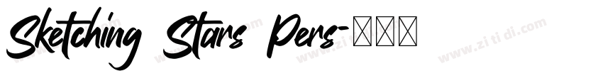 Sketching Stars Pers字体转换